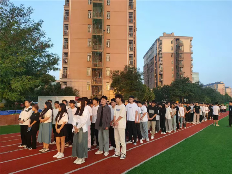 学生早操队列
